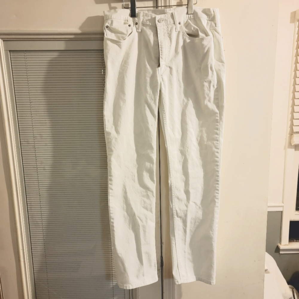 Levi 514s White Denim. 36 x 34